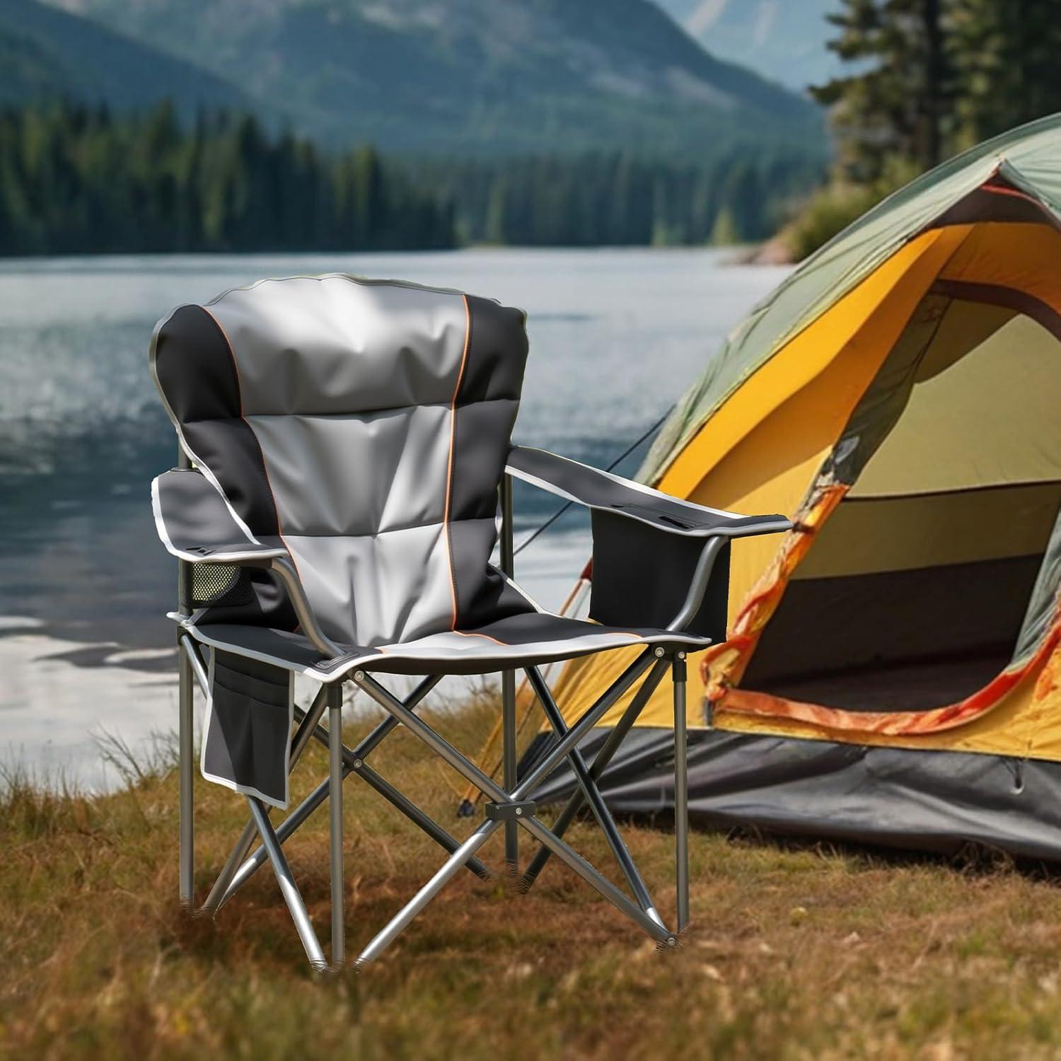 Silla de Camping Plegable OLIXIS Alta Resistencia 204kg