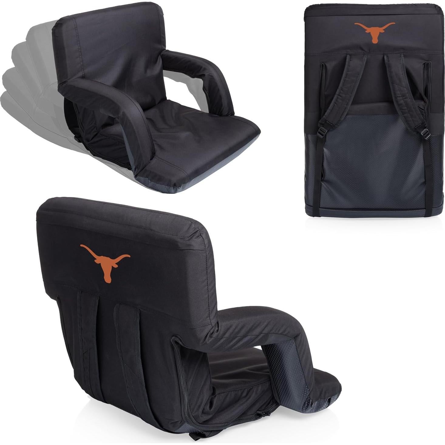 Silla de Estadio Reclinable Picnic Time Ventura Negra