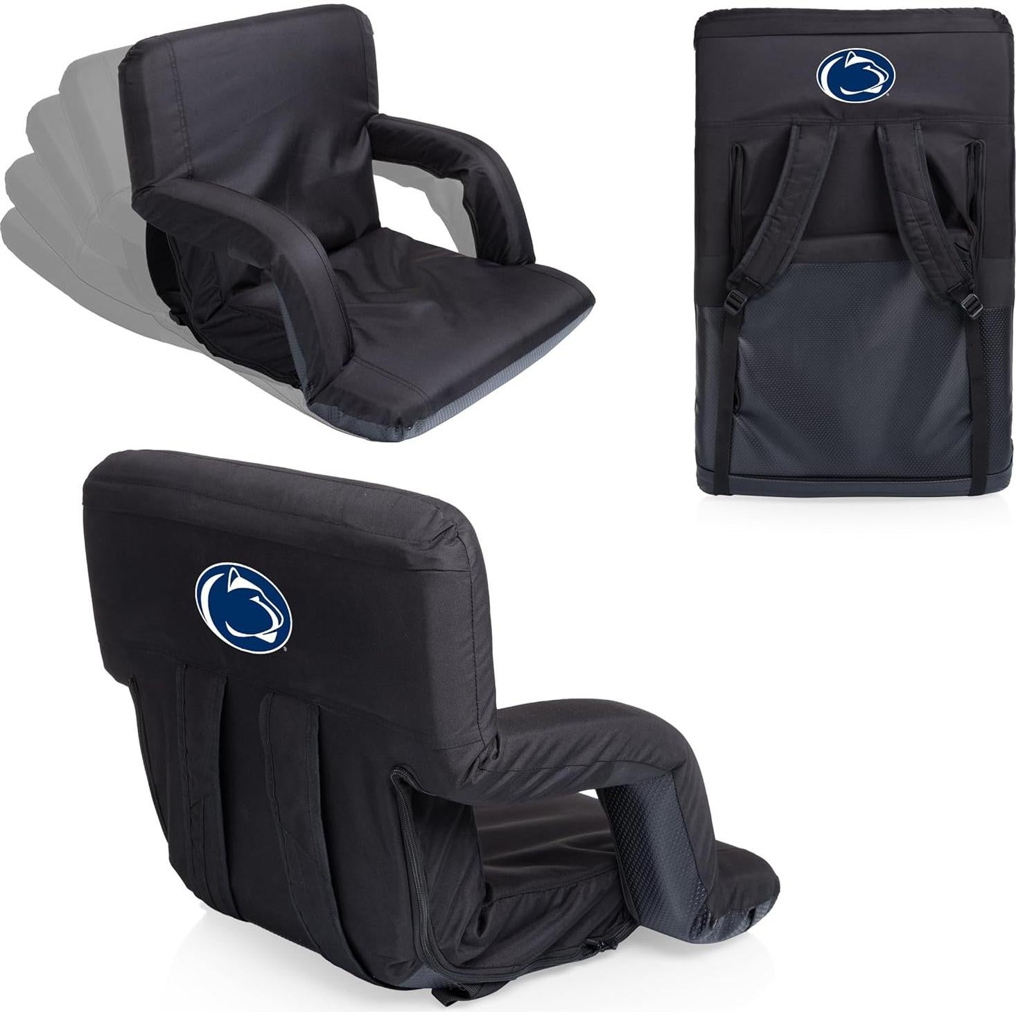 Silla Reclinable Portátil NCAA Ventura Picnic Time Negra