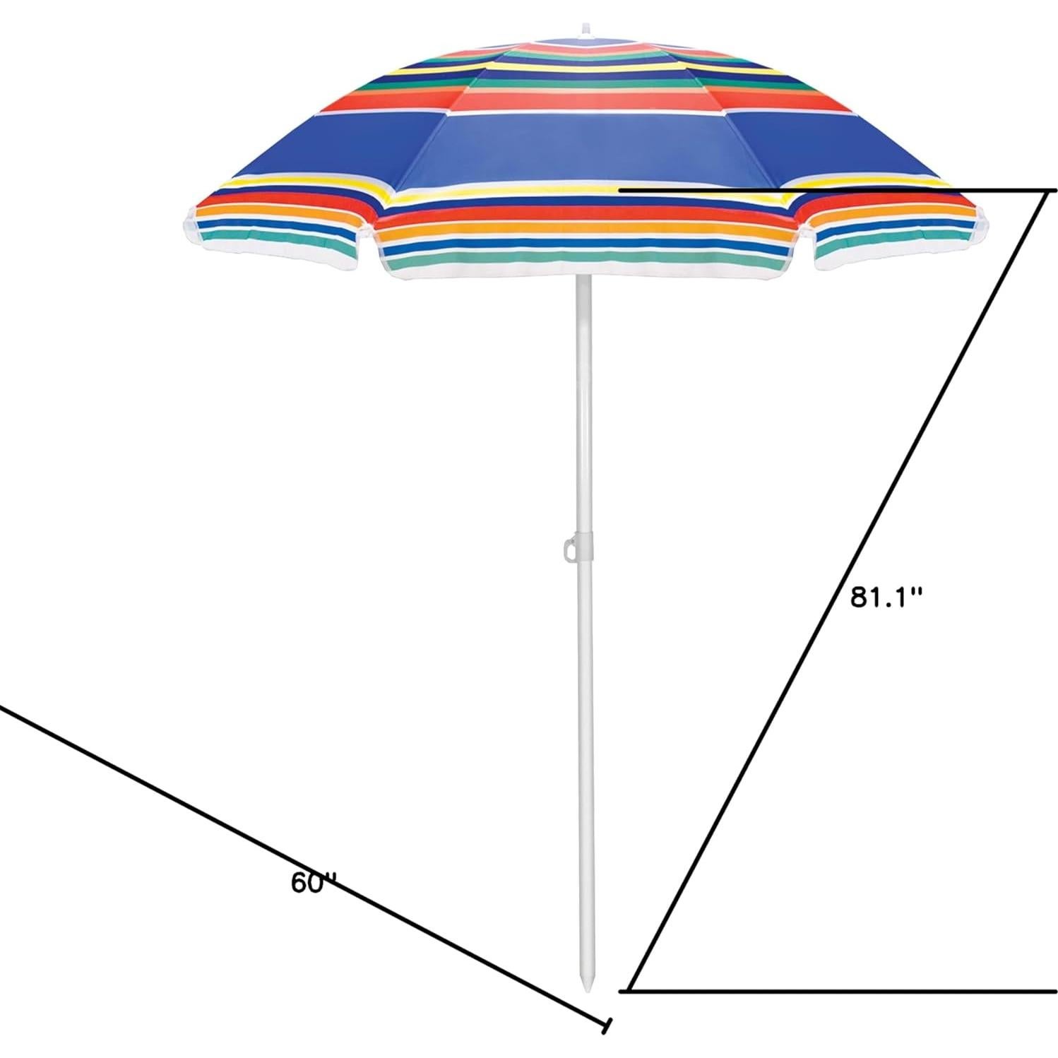 Paraguas de Playa Portátil ONIVA 1.68m con Protección UV
