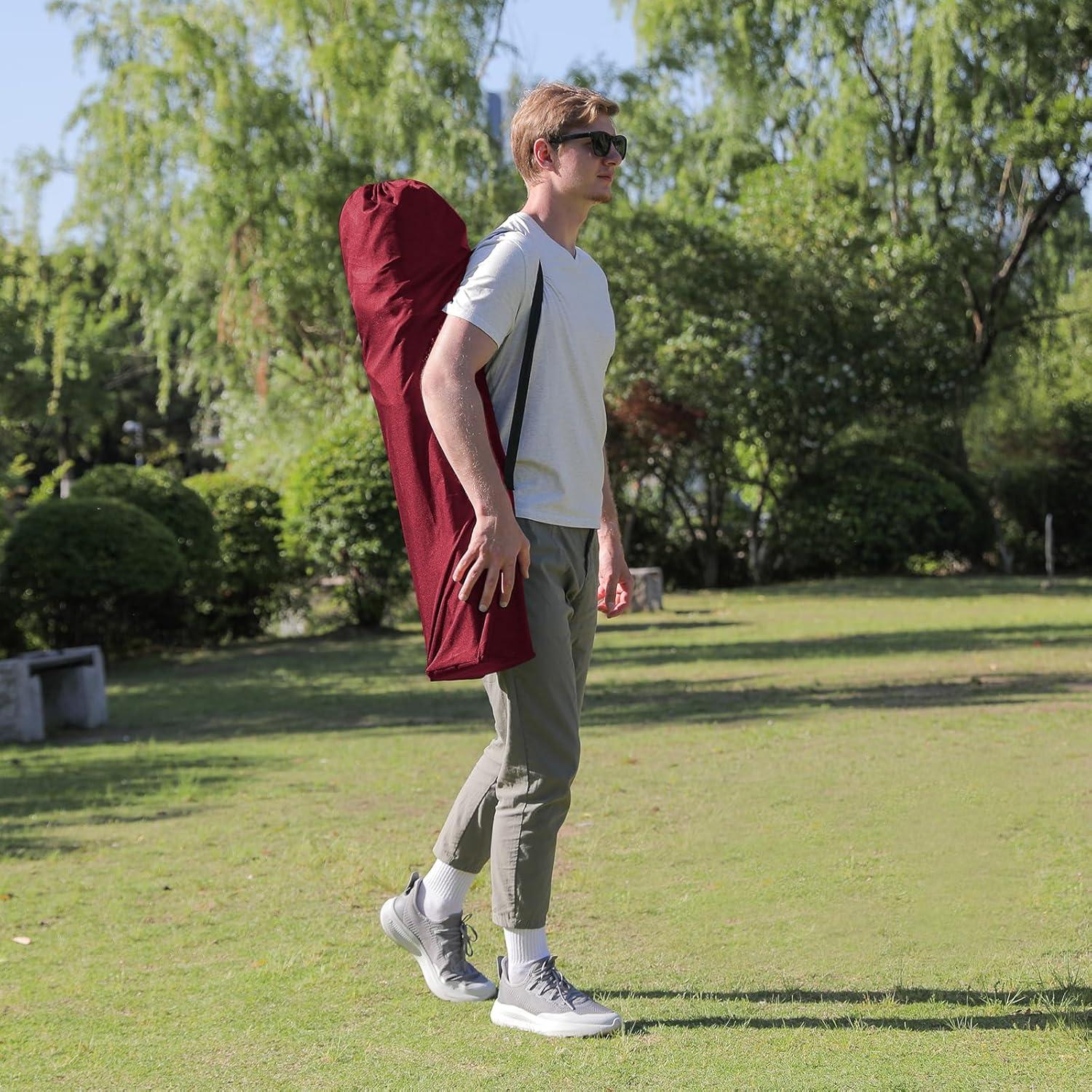 Sillas de Camping Plegables Colegence Doble 450lbs Rojo