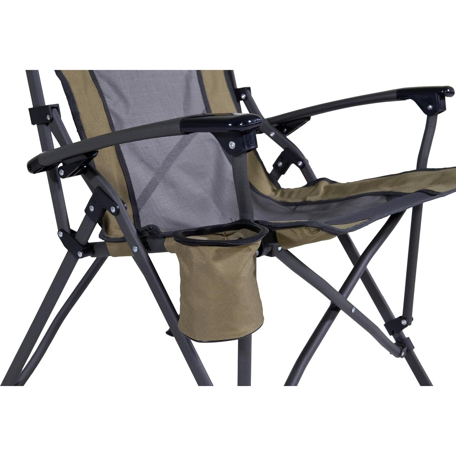 Silla de Camping Plegable Browning Fireside - Acero, Malla, 136 kg