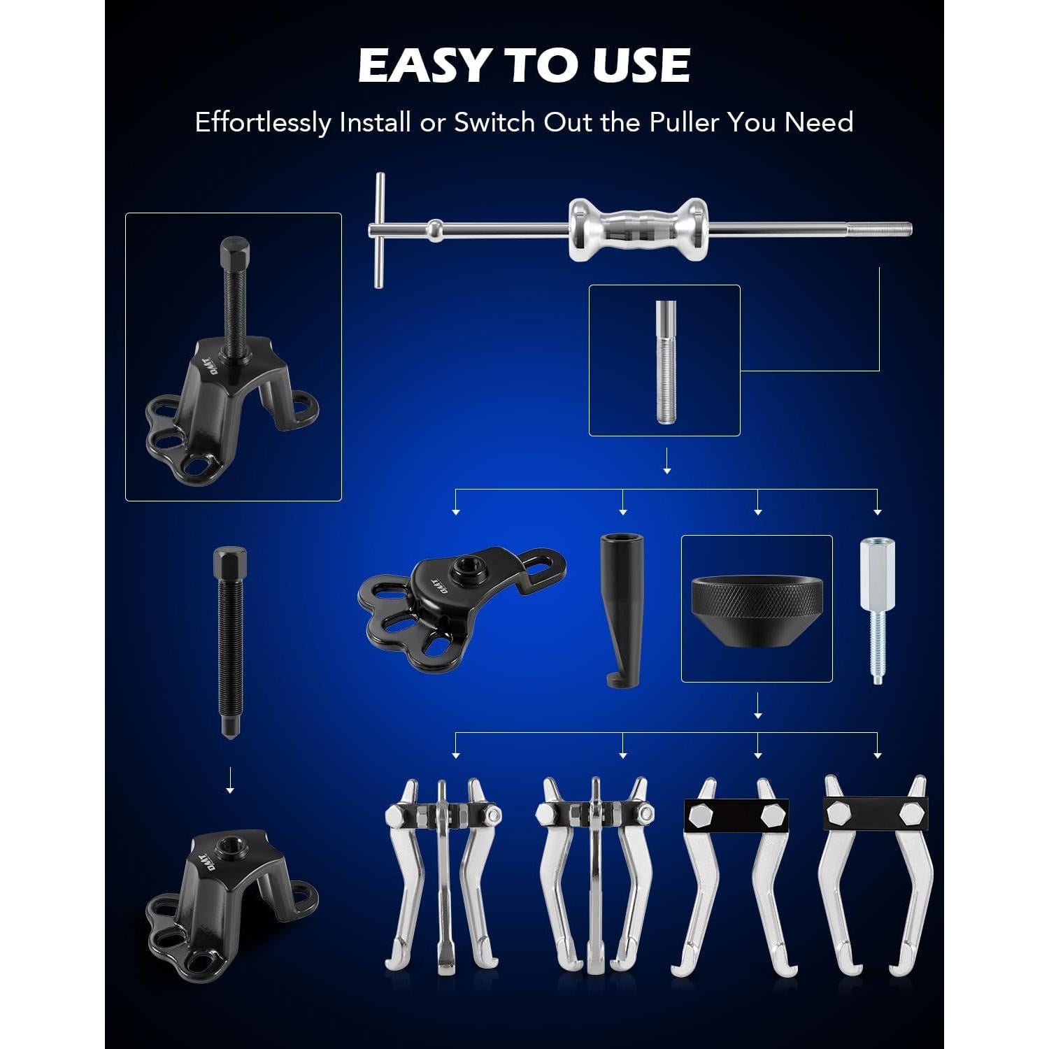 Conjunto Extractores Martillo Deslizante Orion 9 Vías 7,79 kg