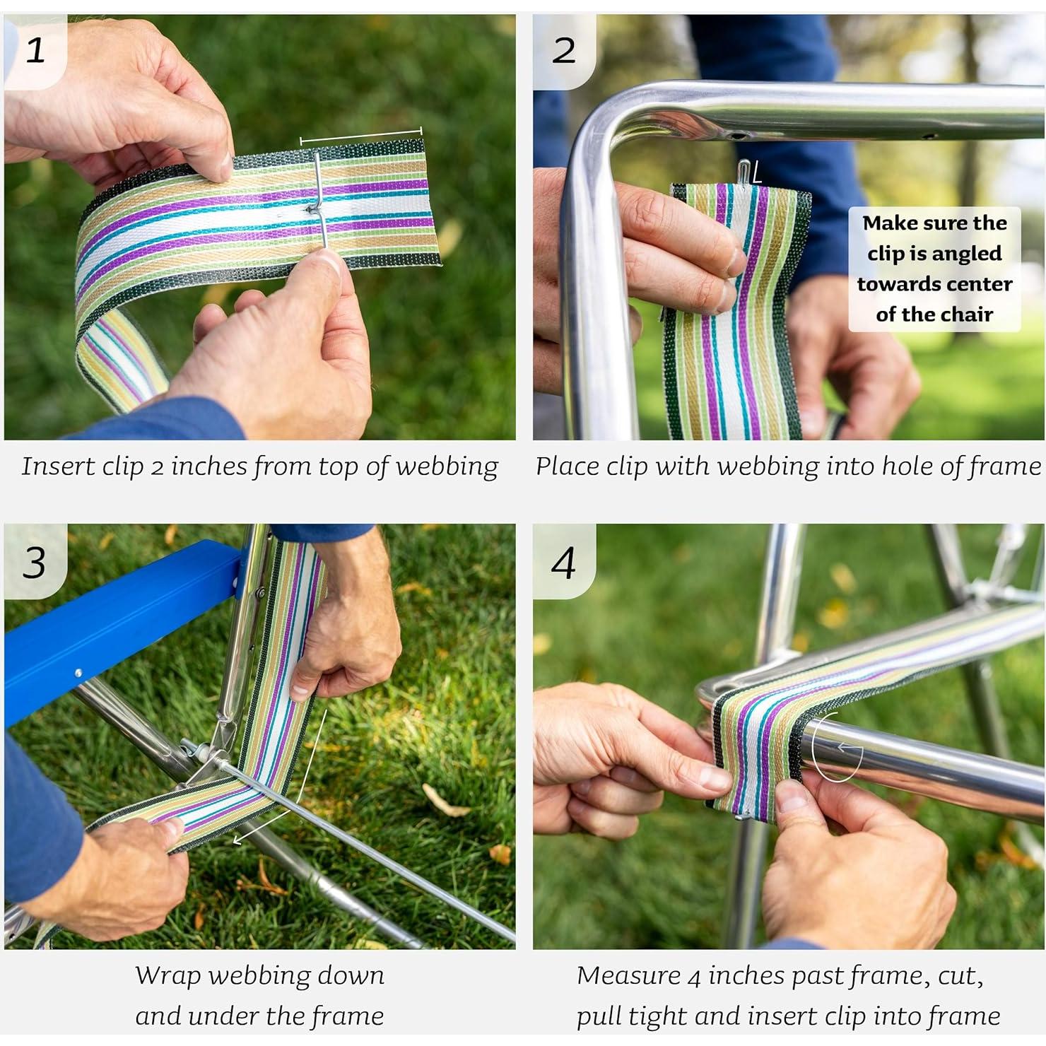 Clips de Tejido Lawn Chair USA, Paquete de 30 Unidades