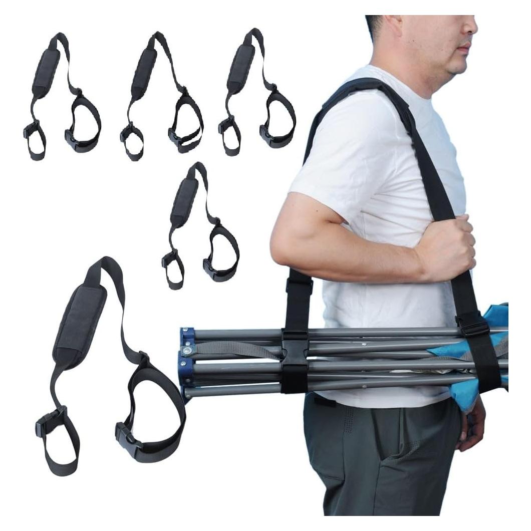 Paquete de 5 correas de transporte ajustables HUDLL para sillas