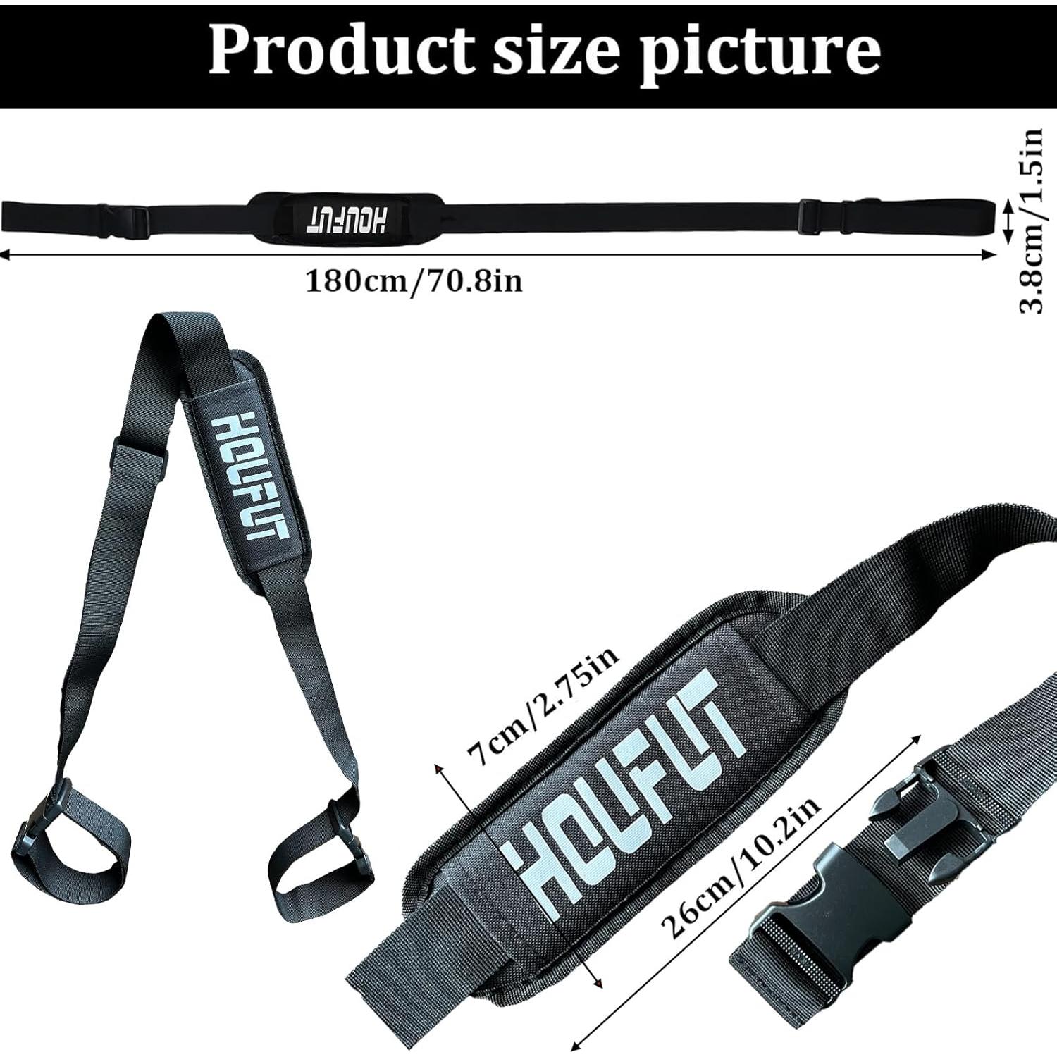 Paquete de 2 correas de transporte ajustables Houfut 71-127 cm