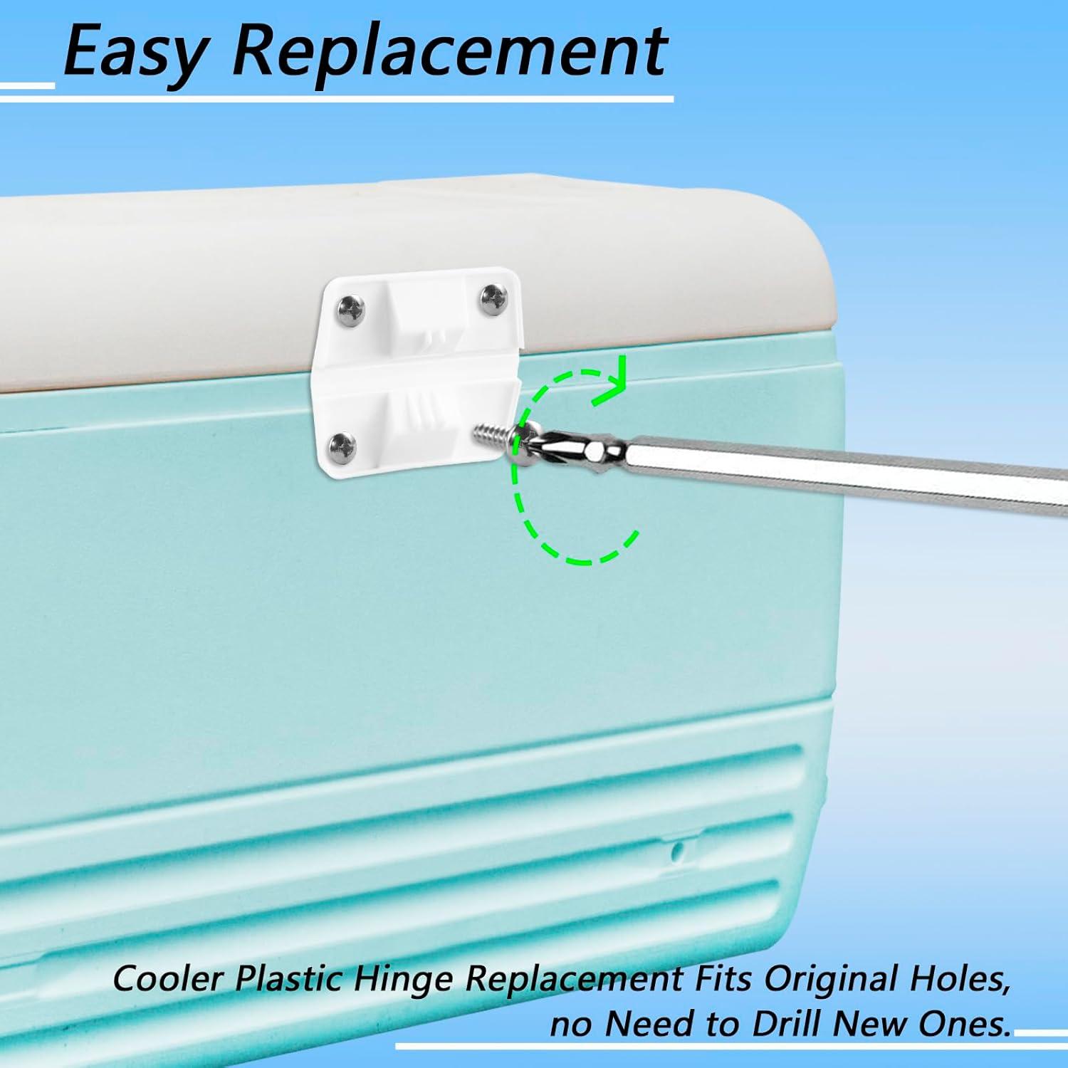 Juego de 2 Bisagras de Plástico OXDFK para Enfriadores Coleman