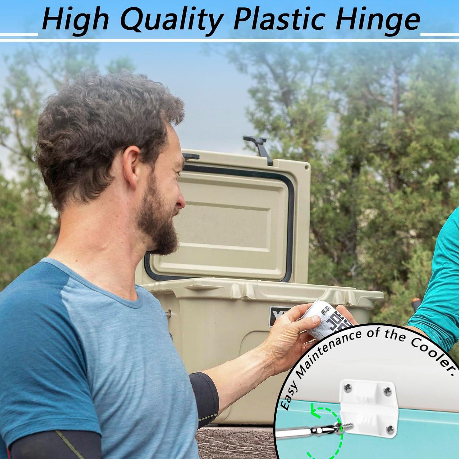 Juego de 2 Bisagras de Plástico OXDFK para Enfriadores Coleman