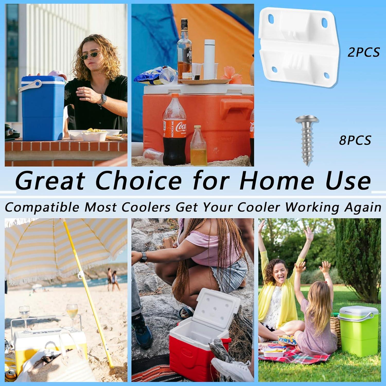 Juego de 2 Bisagras de Plástico OXDFK para Enfriadores Coleman