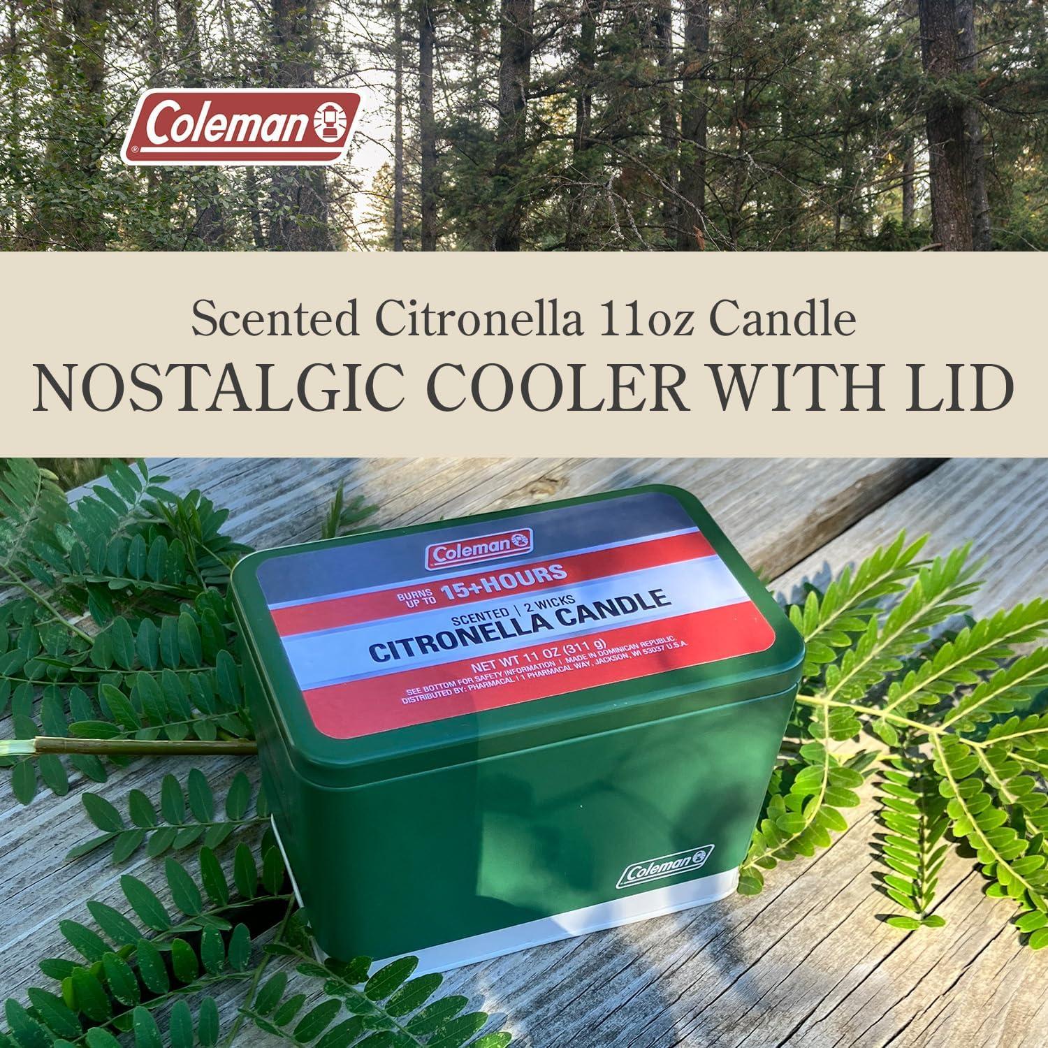 Vela de Citronela Coleman 11oz - Retro para Camping y Jardín