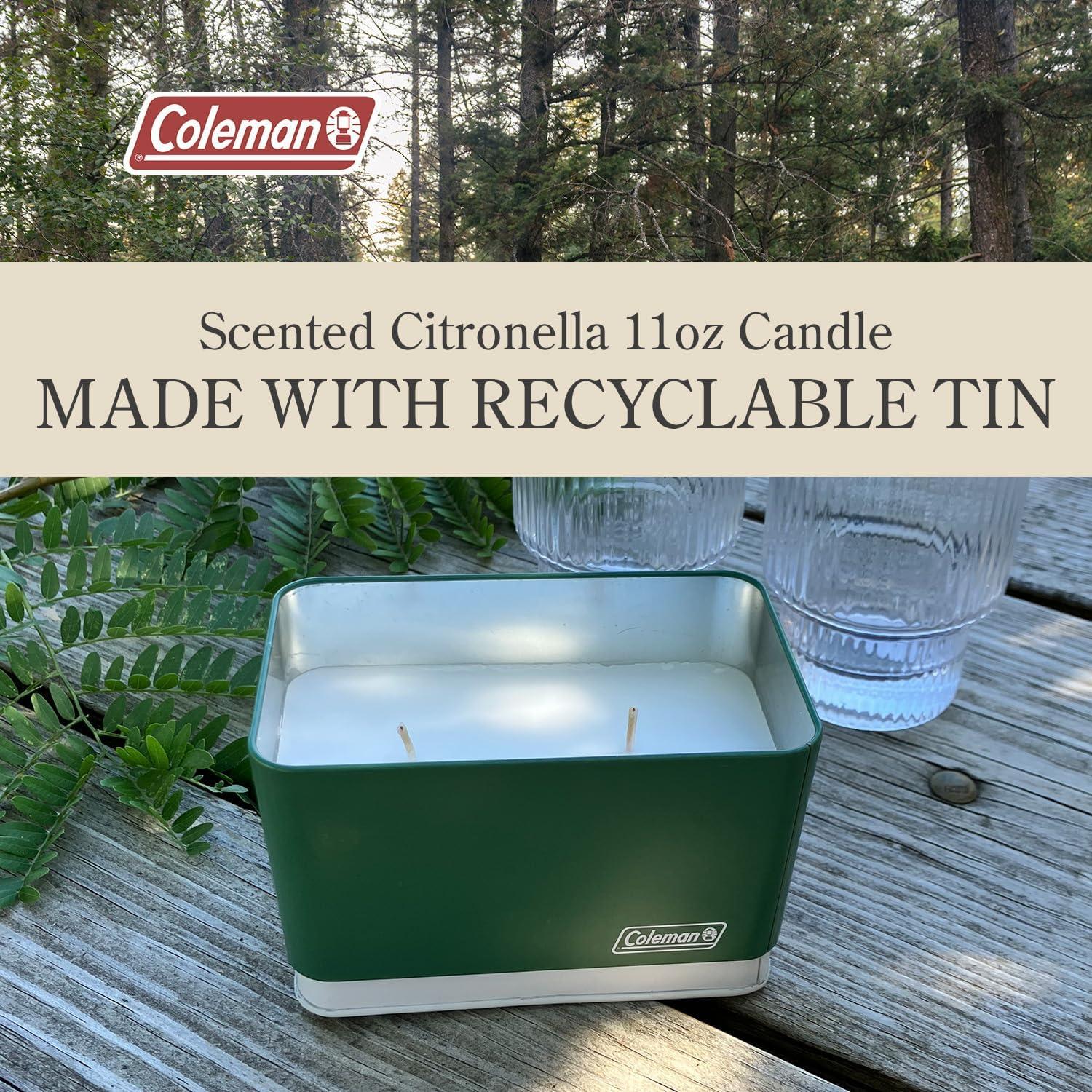 Vela de Citronela Coleman 11oz - Retro para Camping y Jardín