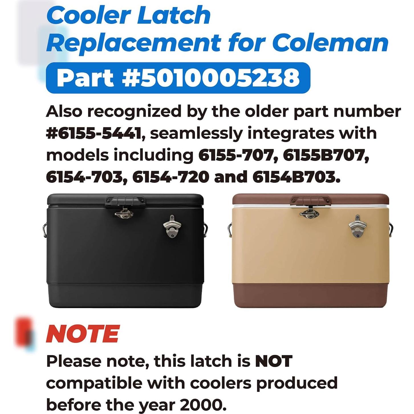 Reemplazo Pestillo Acero Inoxidable Xinxinlin para Enfriador Coleman