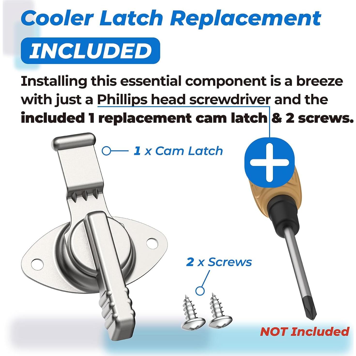 Reemplazo Pestillo Acero Inoxidable Xinxinlin para Enfriador Coleman