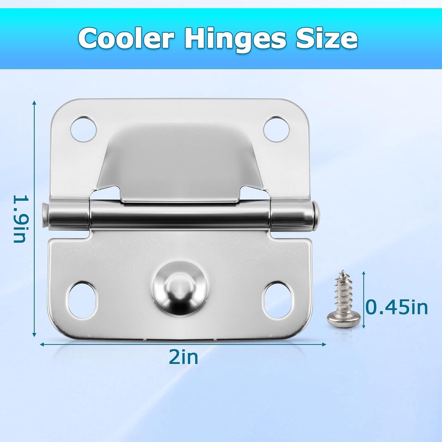 Bisagra de Acero Inoxidable PWEOW para Cooler Coleman 5235 6262