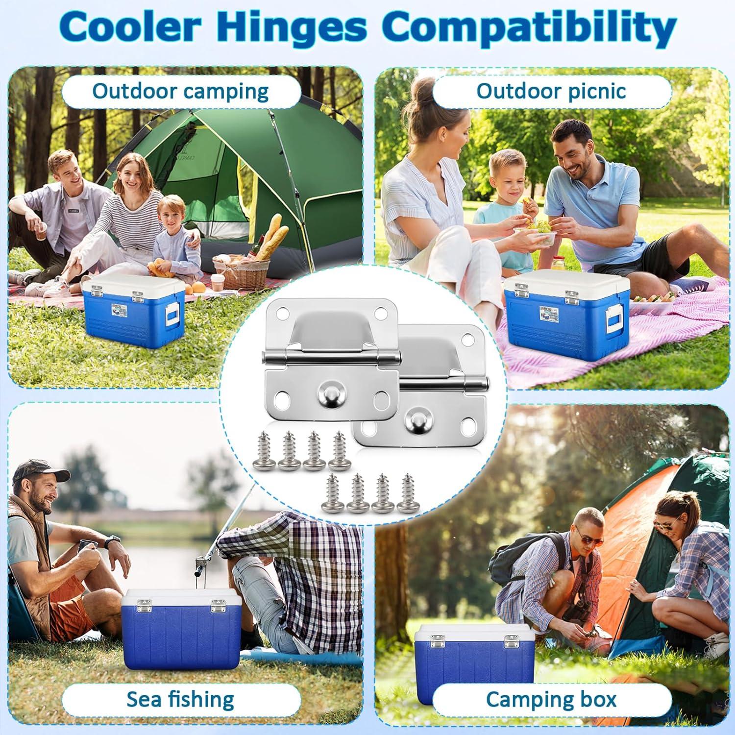 Bisagra de Acero Inoxidable PWEOW para Cooler Coleman 5235 6262