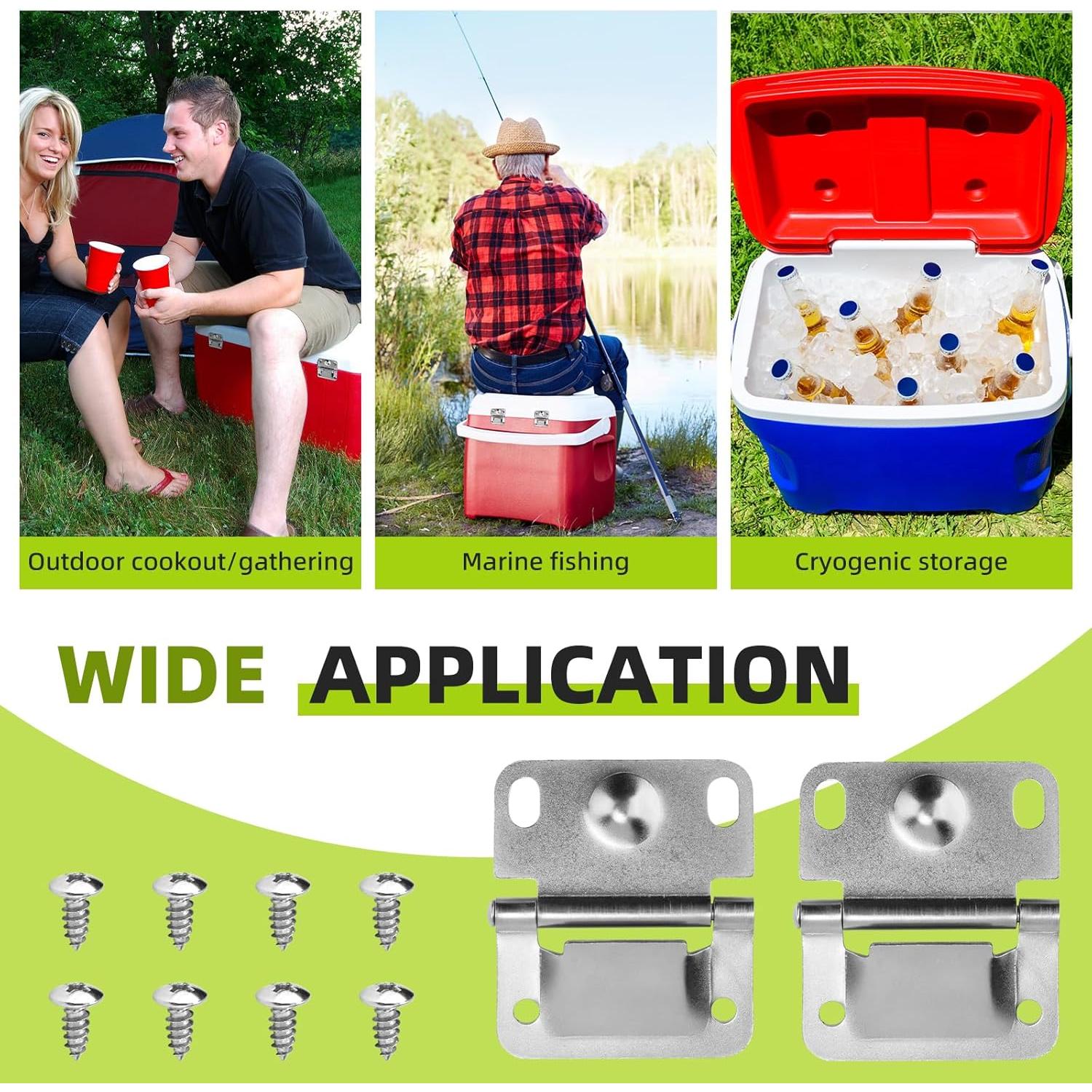 Bisagras de Acero Inoxidable PROSOCOOL para Enfriadores Coleman - 2 Pcs