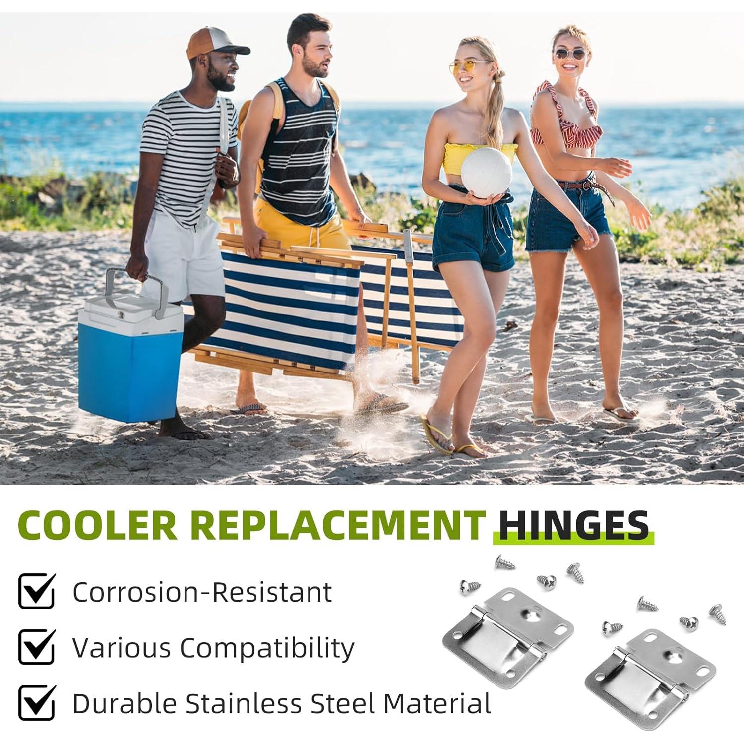 Bisagras de Acero Inoxidable PROSOCOOL para Enfriadores Coleman - 2 Pcs