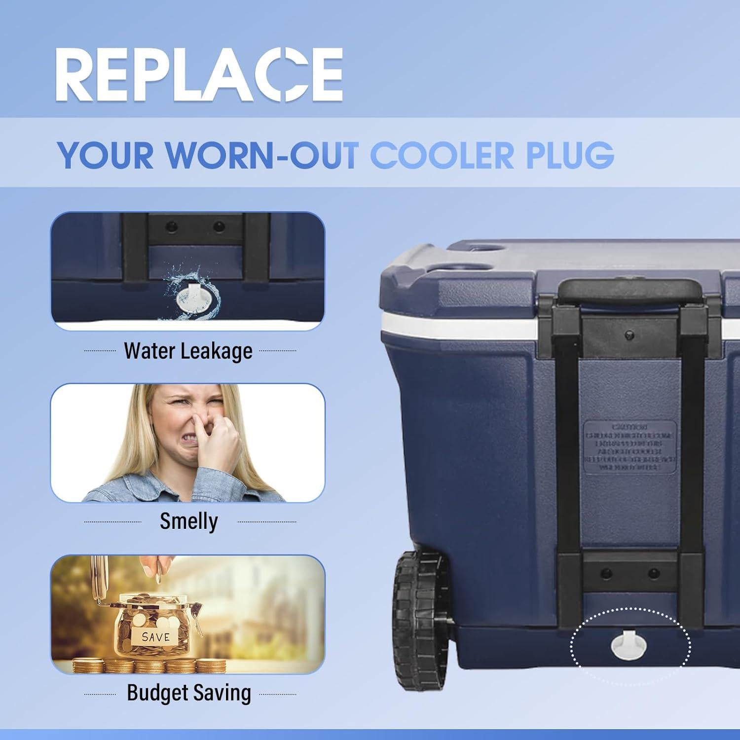 Kit de Tapones de Drenaje para Neveras PROSOCOOL 2 Unidades