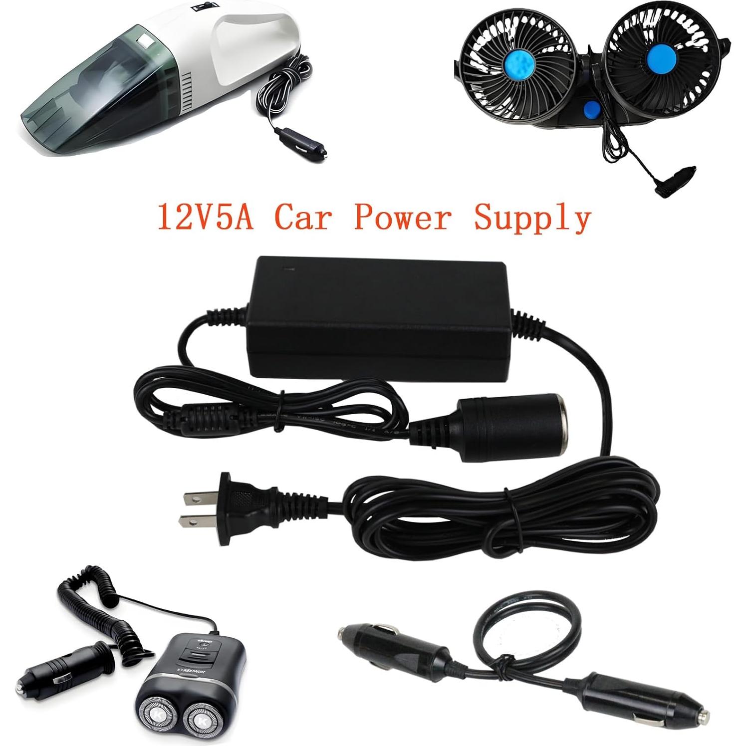 Adaptador de Corriente 12V 5A WSVOLLIS para Enfriador Coleman