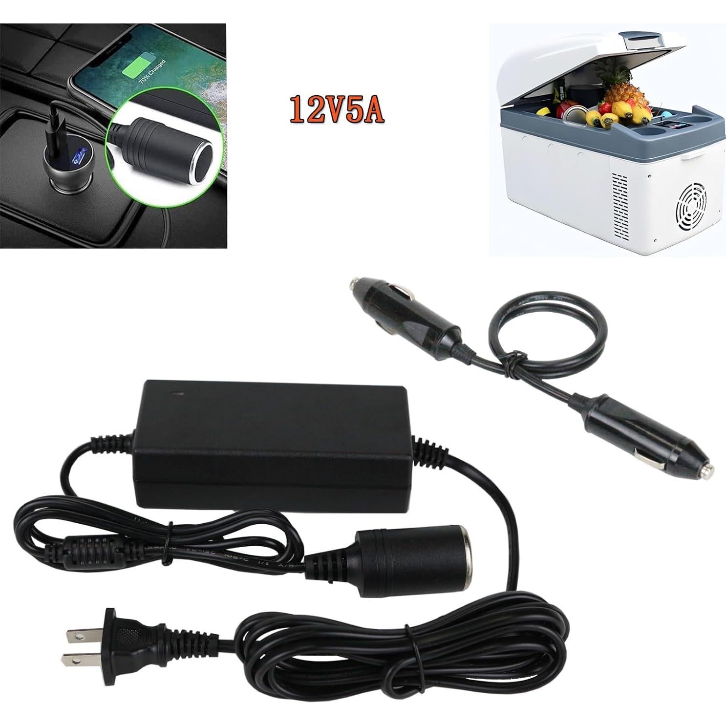 Adaptador de Corriente 12V 5A WSVOLLIS para Enfriador Coleman