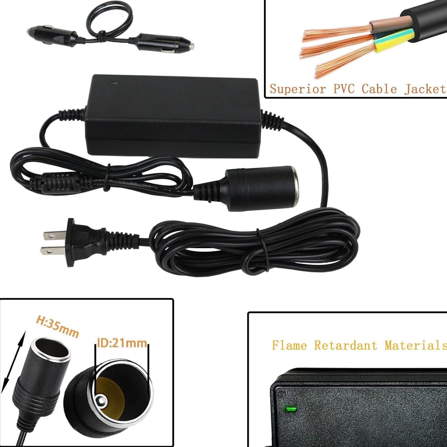 Adaptador de Corriente 12V 5A WSVOLLIS para Enfriador Coleman