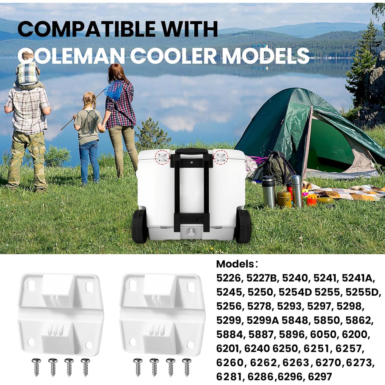 Bisagras de plástico para enfriadores Coleman - Paquete de 6