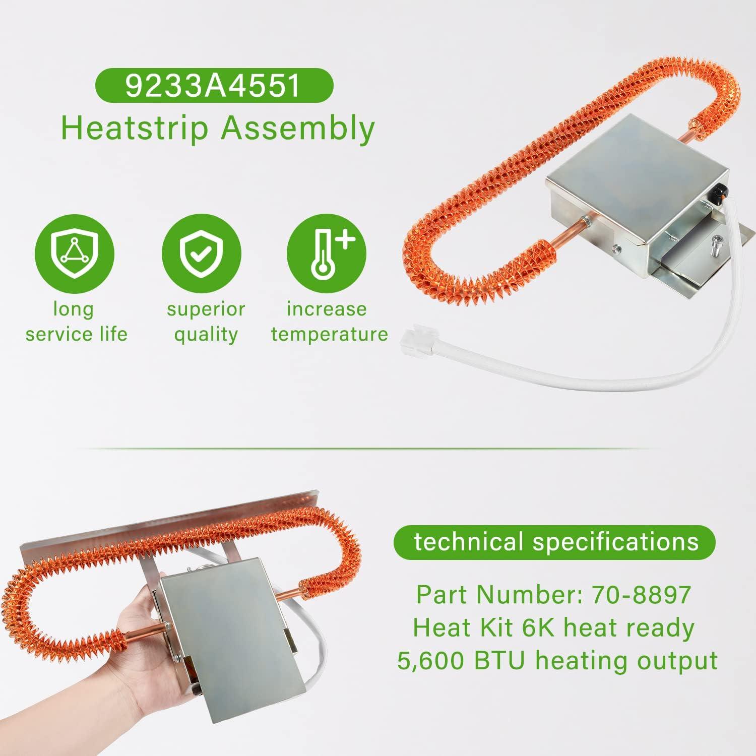 Conjunto de Calefacción Eléctrico Zymurgoes 9233A4551 para A/C