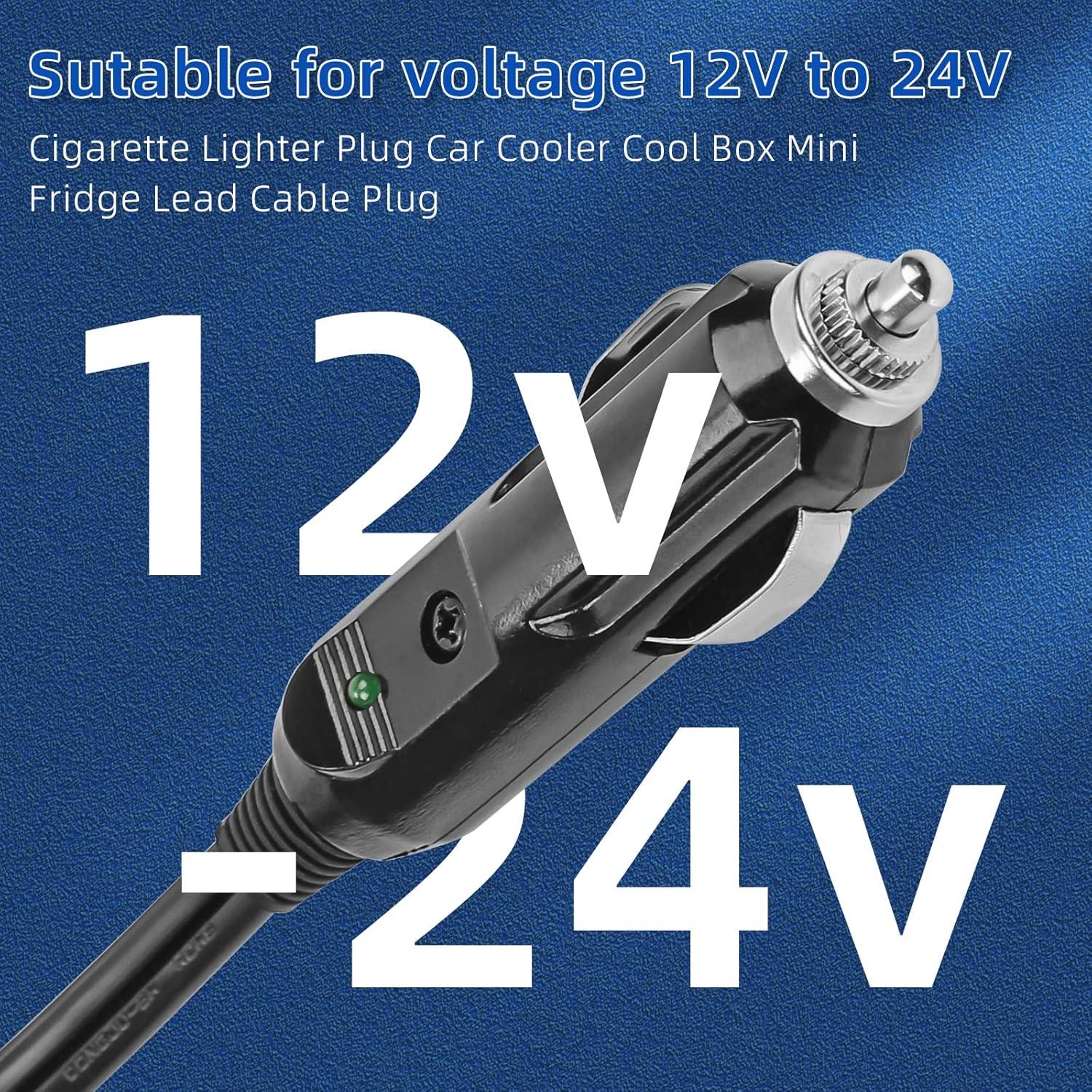 Cable de Alimentación 8 pies para Enfriador Coleman Pokin 12V/24V