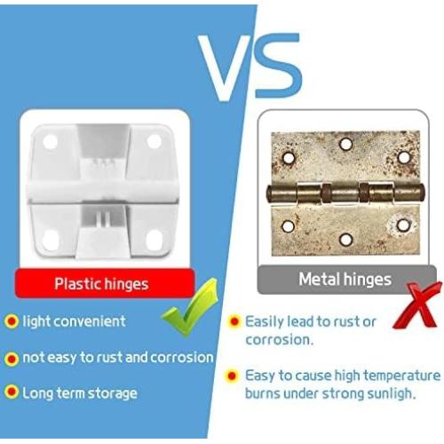 Bisagras de Reemplazo para Cooler Coleman - 6 Piezas + 24 Tornillos