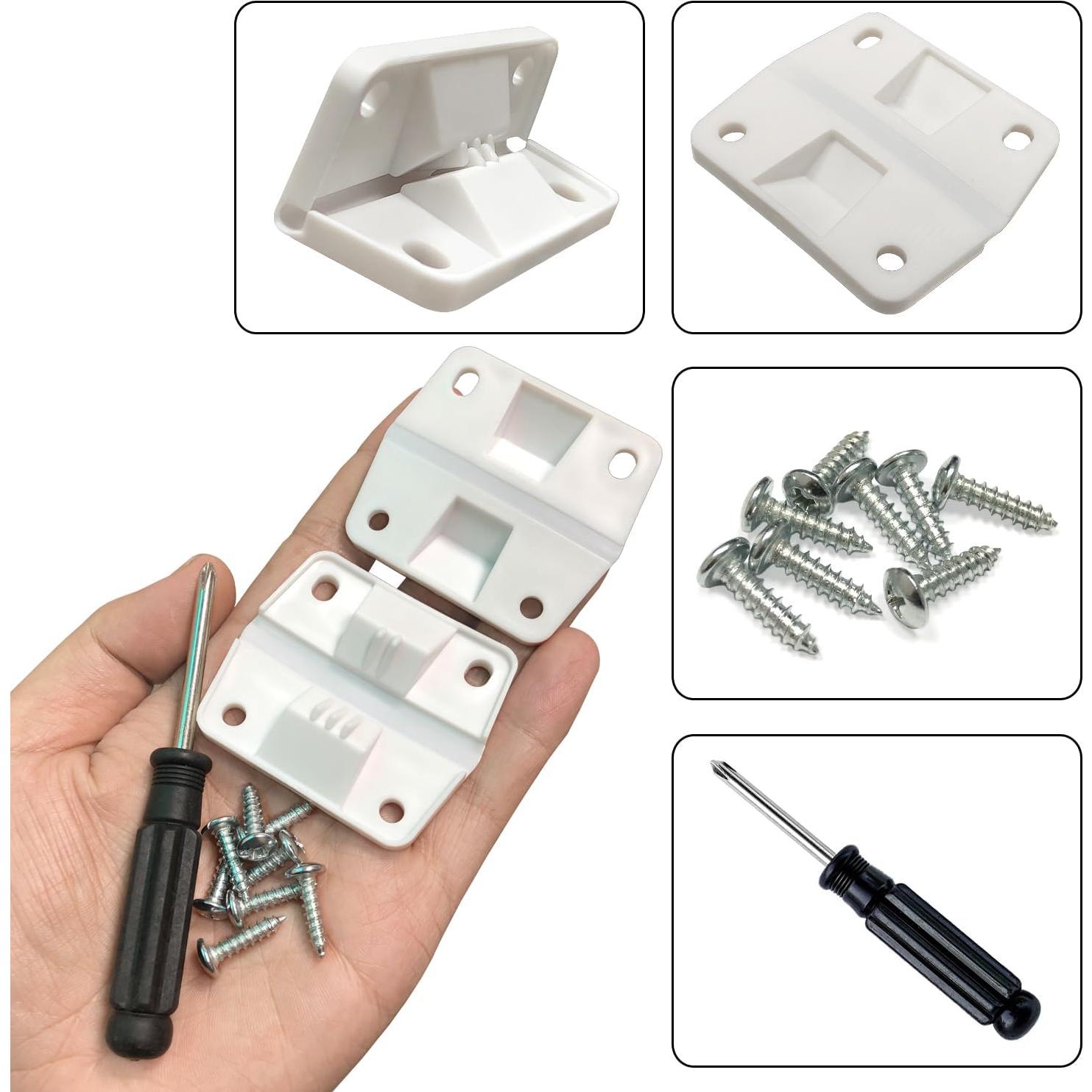 Kit de Bisagras de Plástico para Neveras Coleman - 2 Piezas
