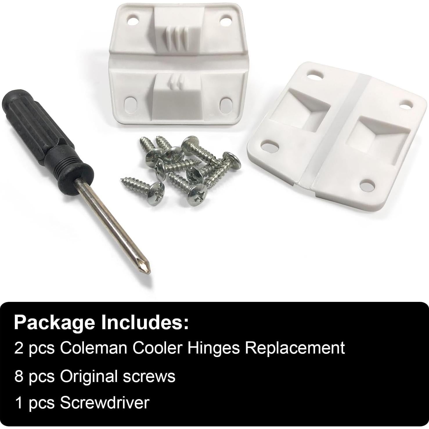 Kit de Bisagras de Plástico para Neveras Coleman - 2 Piezas