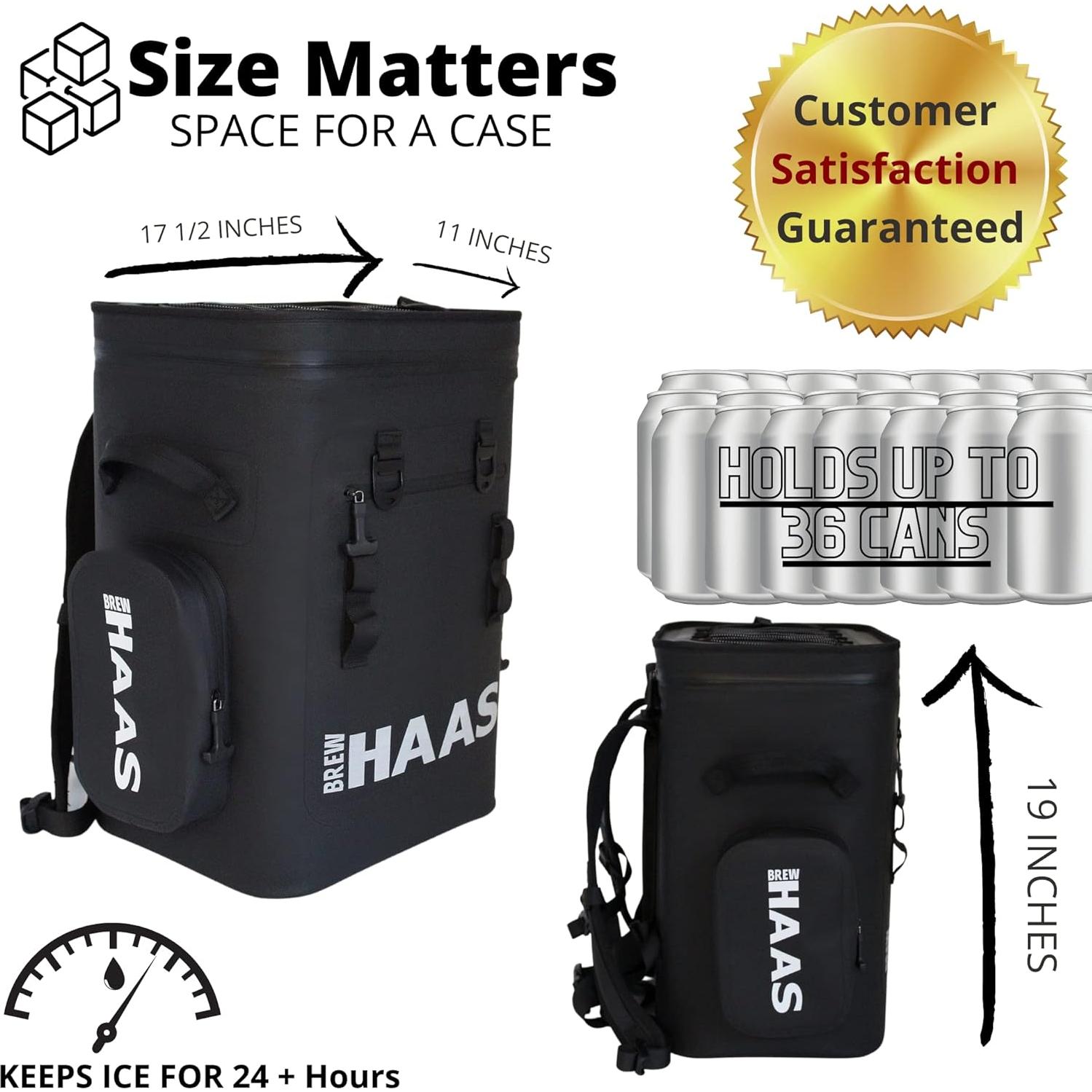 Mochila Enfriadora Aislada BREW HAAS para 36 Latas - Impermeable