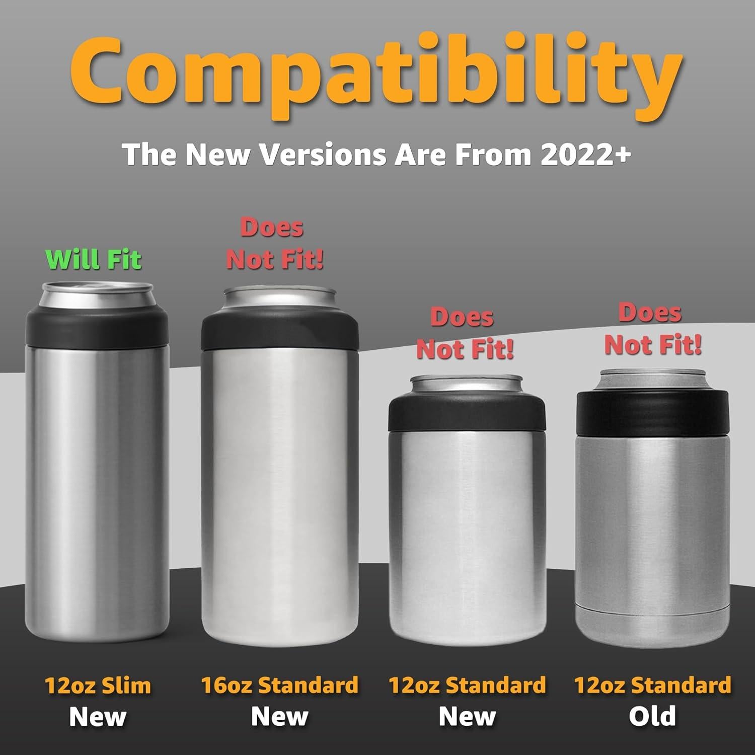 Tapa de Reemplazo Jmoe USA para Yeti Colster - Delgada, Negro