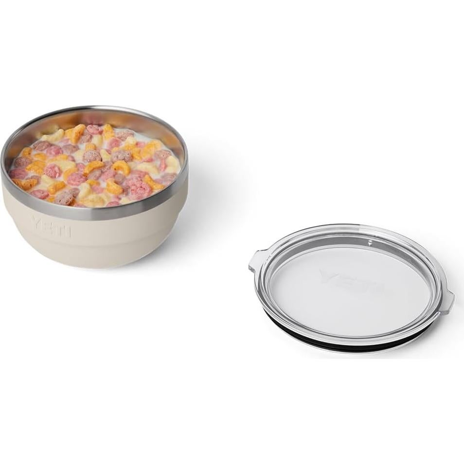 Tazón Aislado YETI Rambler 1 Cuarto Acero Inoxidable Taupe