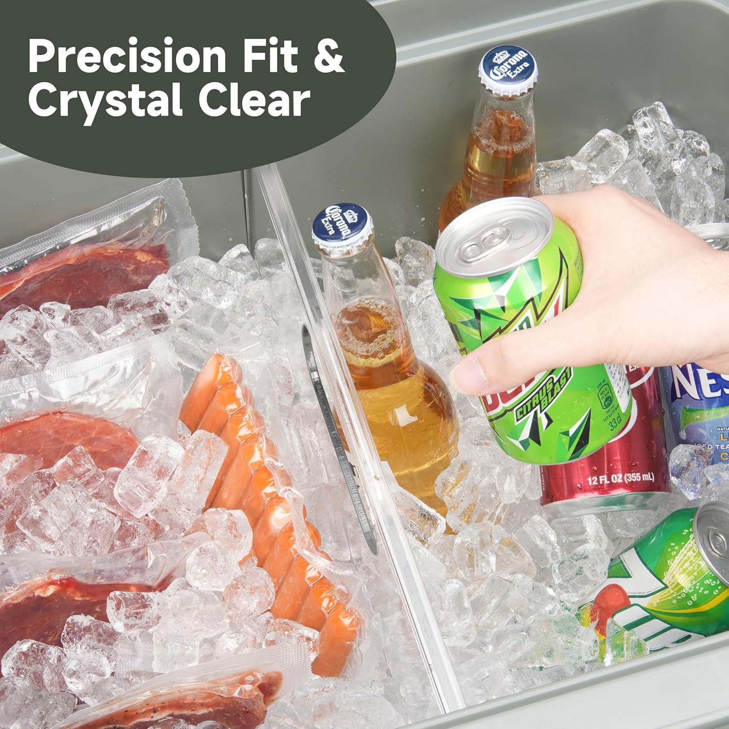 Divisor Acrílico Transparente LUVCOSY para Cooler YETI Roadie 48/60