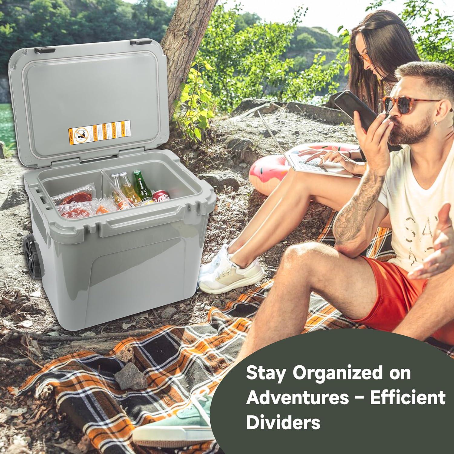 Divisor Acrílico Transparente LUVCOSY para Cooler YETI Roadie 48/60