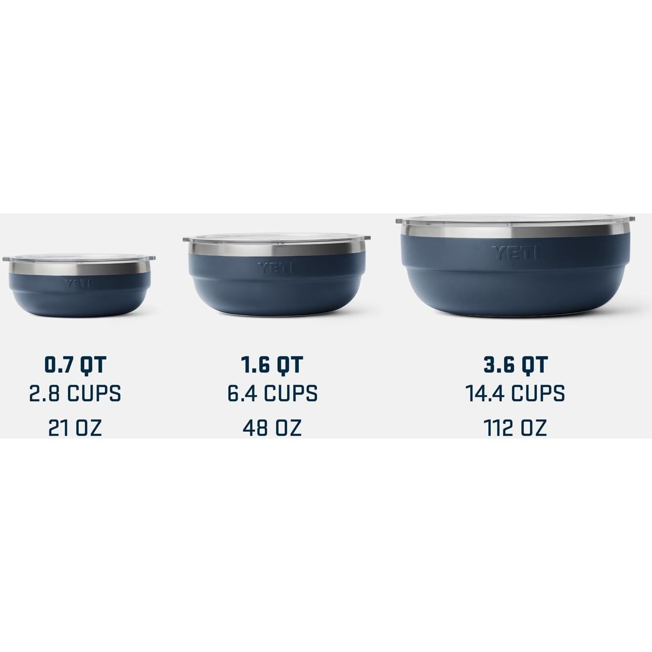 Tazón Aislado YETI Rambler 0.66L Acero Inoxidable Marino