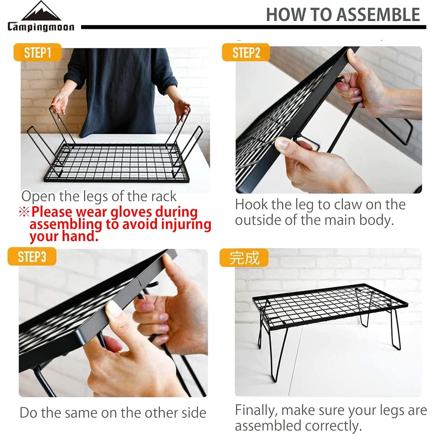 Estante Plegable Multifuncional Camping Moon T-230 60x35x45cm