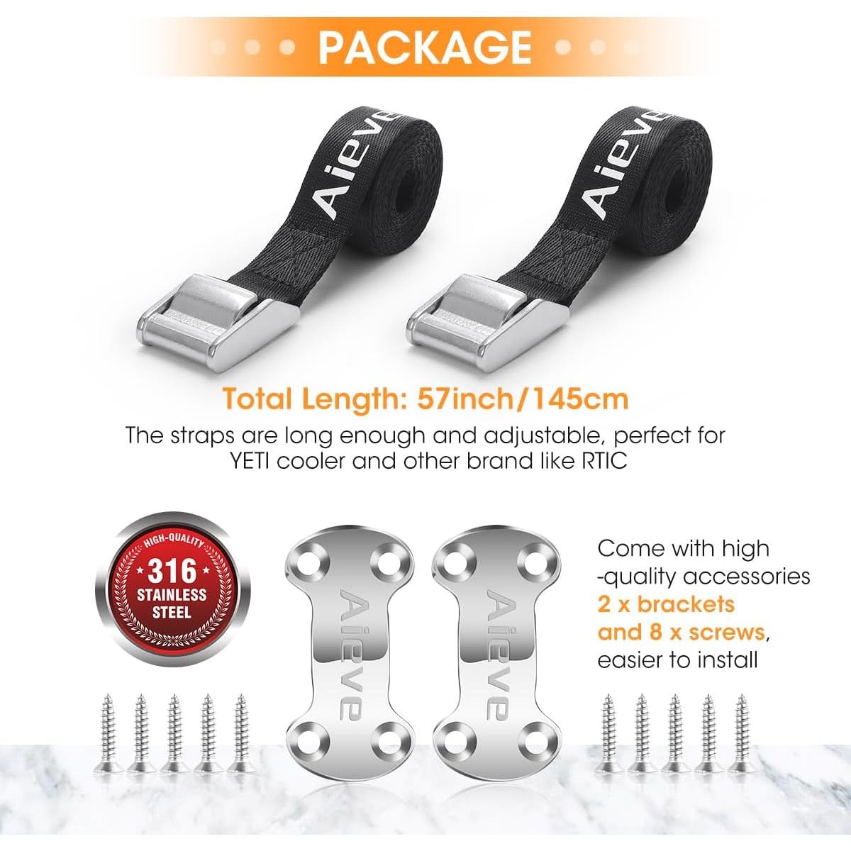 Kit de Sujeción para Enfriadores AIEVE - Soporte de Bloqueo