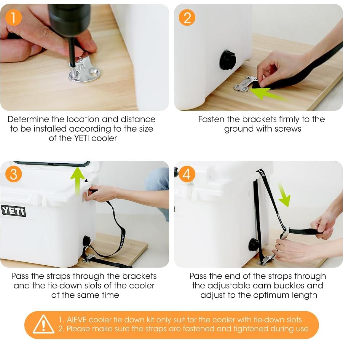 Kit de Sujeción para Enfriadores AIEVE - Soporte de Bloqueo