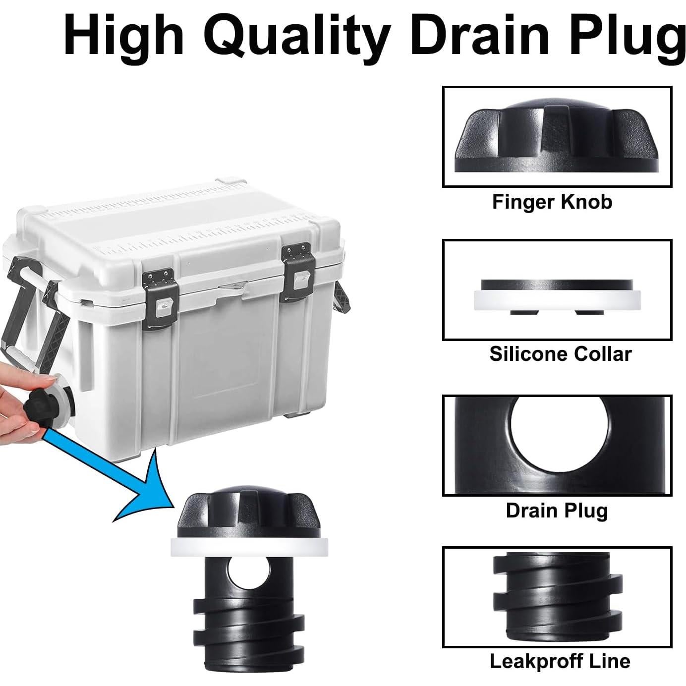 Tapón de Drenaje para Cooler YETI y RTIC - Pakmee