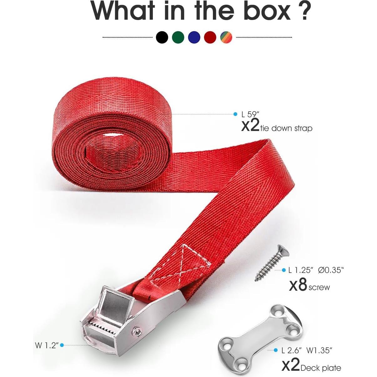 Kit de Sujeción para Enfriadores ALIENSX TD841 - 2 Correas Nylon