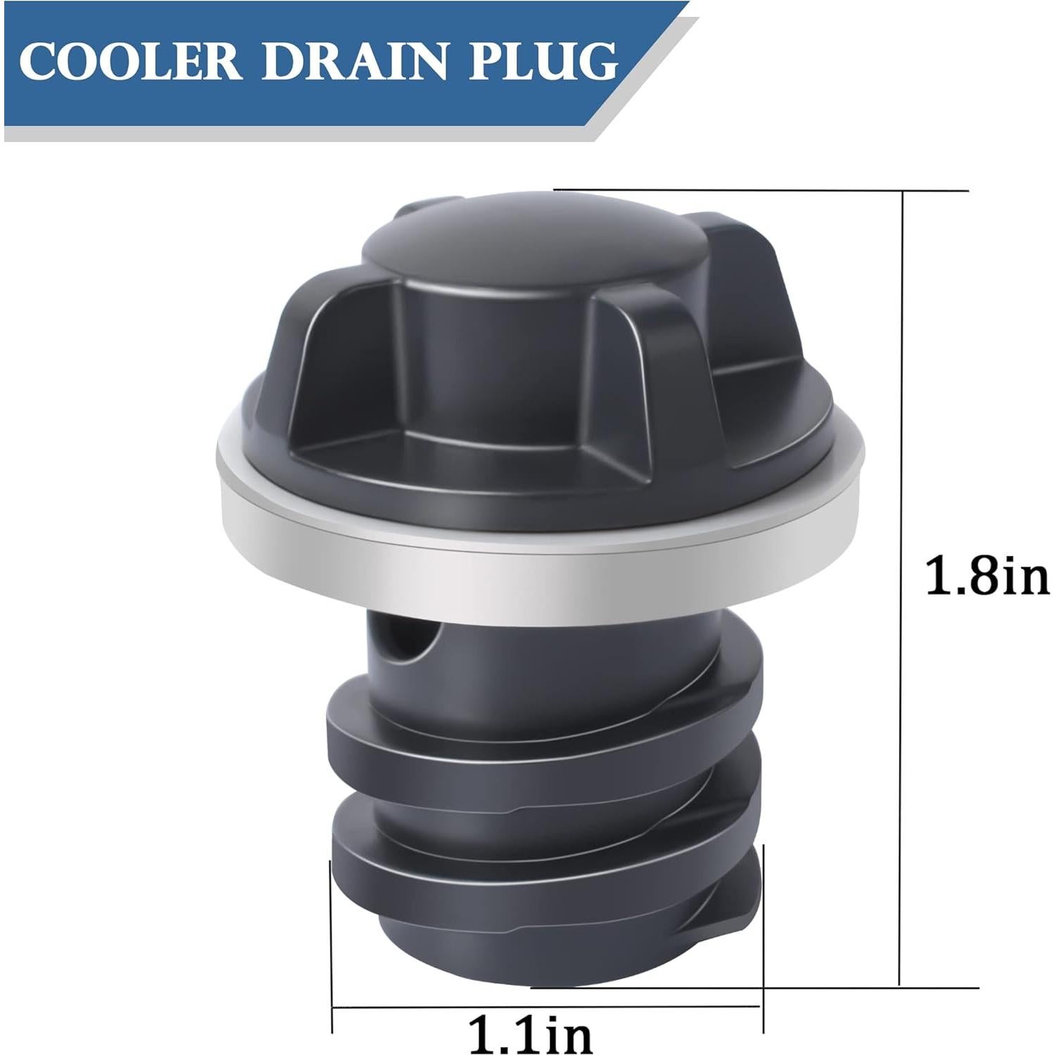Cooler Drain Plug Replacement for YETI,Cooler Plug Compatible with Yeti's Line of Roadie and Tank and RTIC Coolers Leak-Proof Accessories