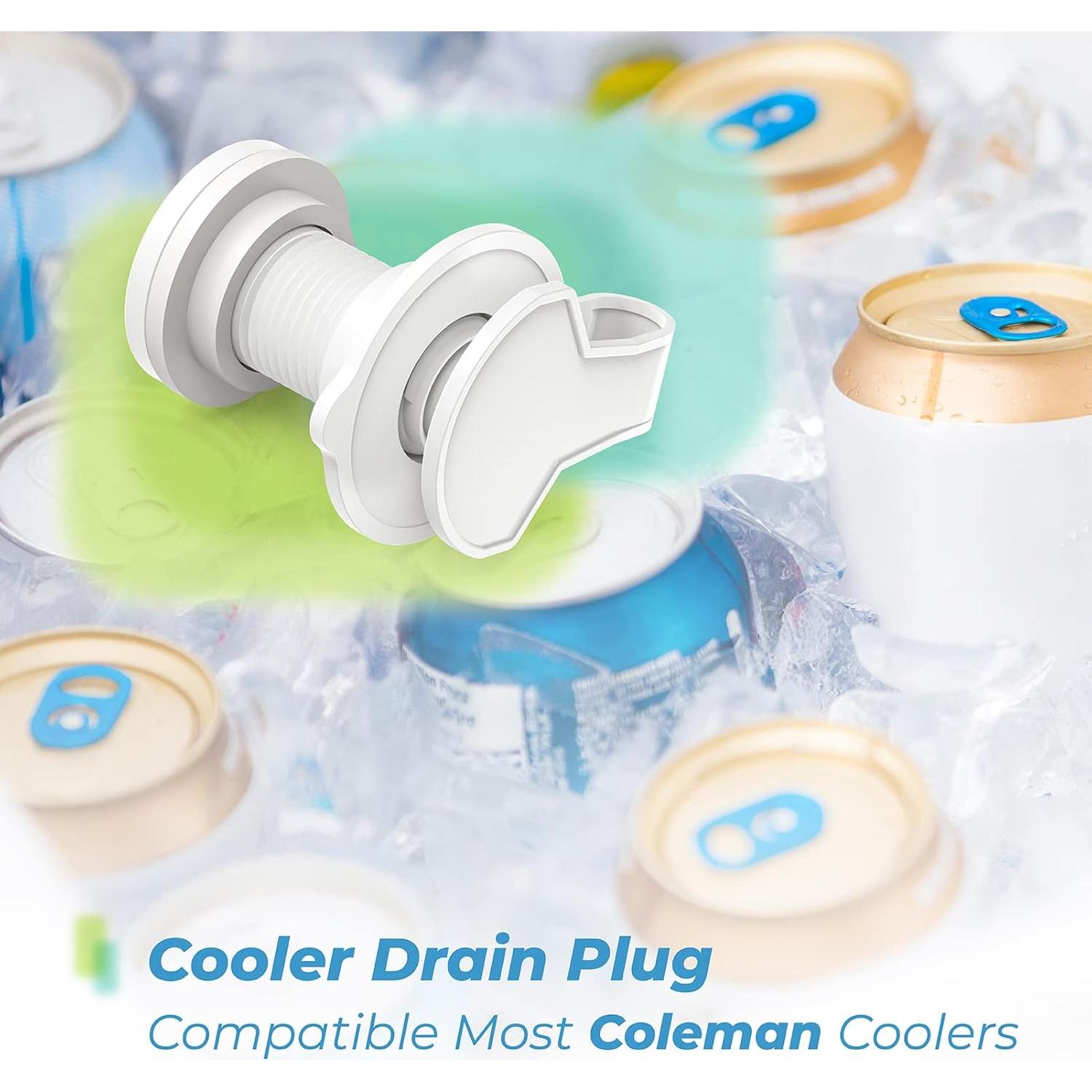 Tapón de desagüe para hieleras Coleman 50, 58 y 82 Qt - 3.81 cm
