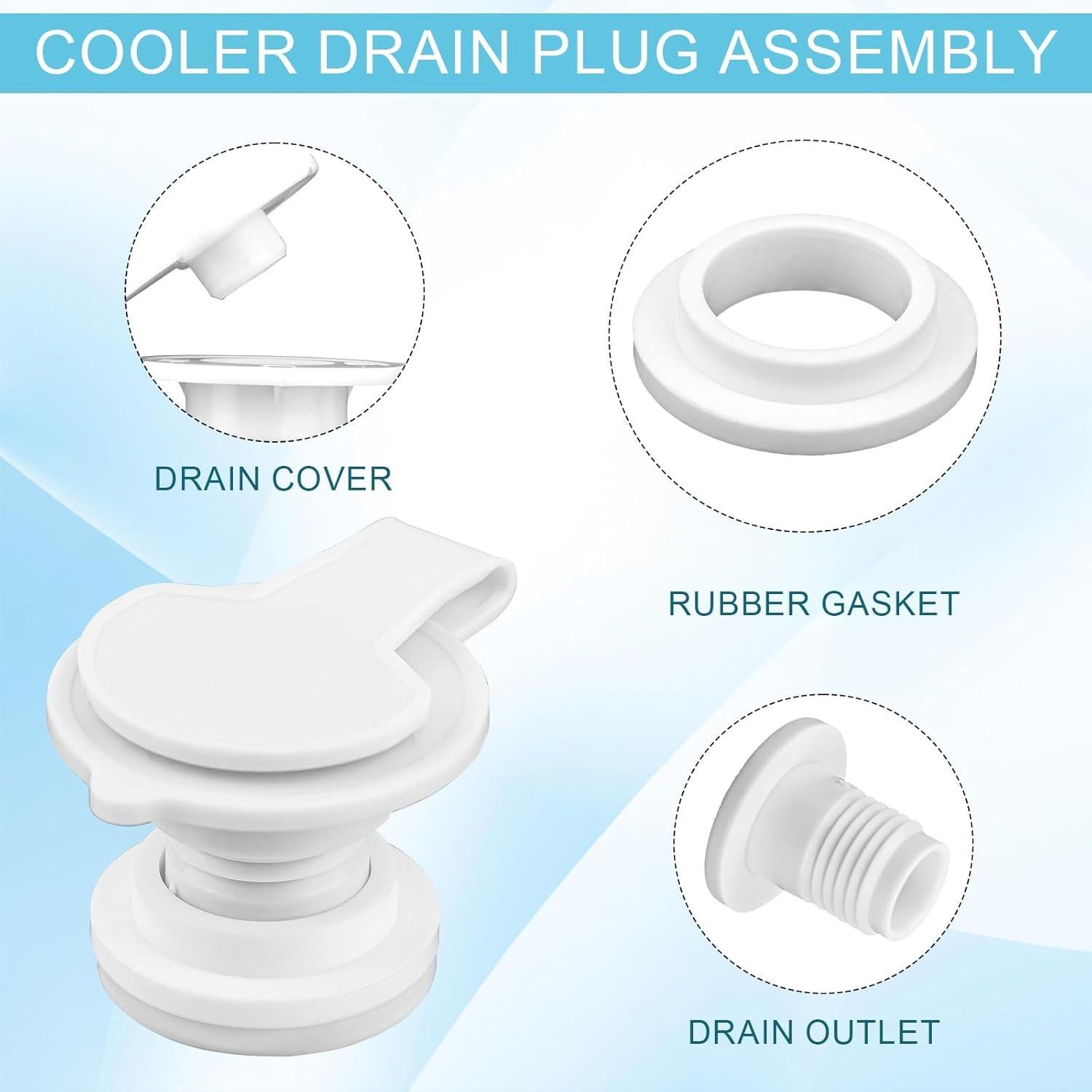 Kit de Tapones de Drenaje NQEUEPN para Enfriadores Quart Coleman