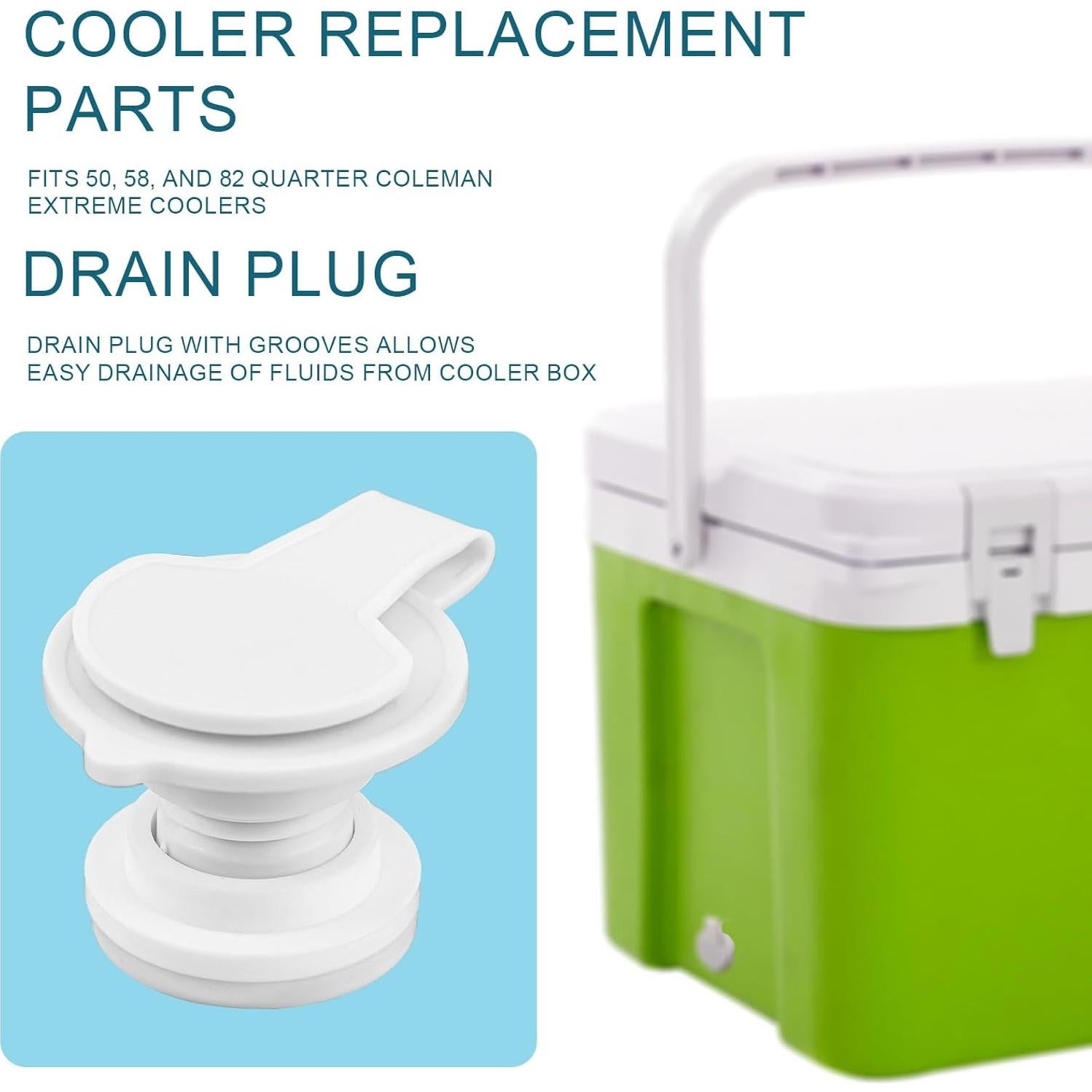 Kit de Tapones de Drenaje NQEUEPN para Enfriadores Quart Coleman