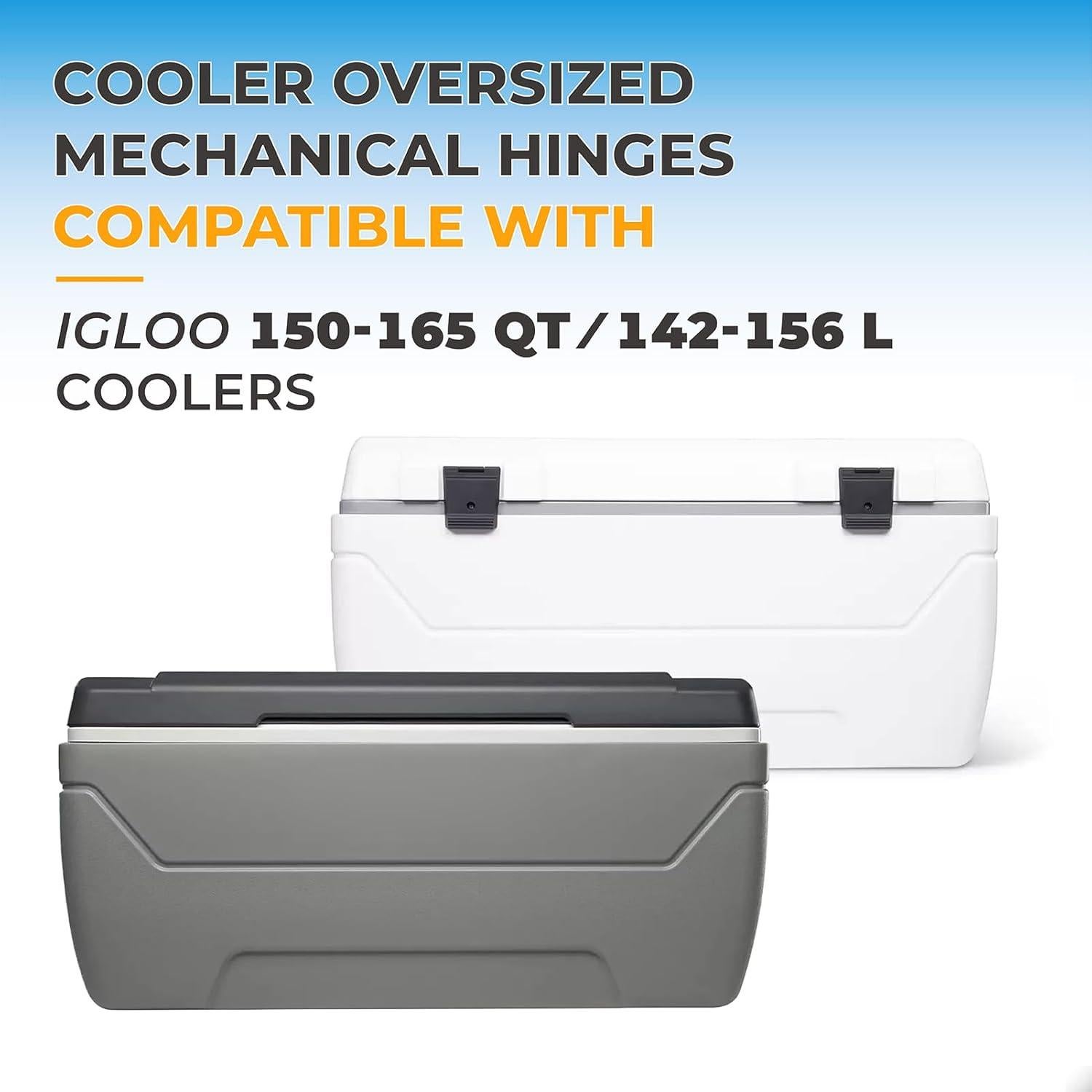 Bisagras Mecánicas Sobredimensionadas Pokin para Neveras Igloo 150-165 QT