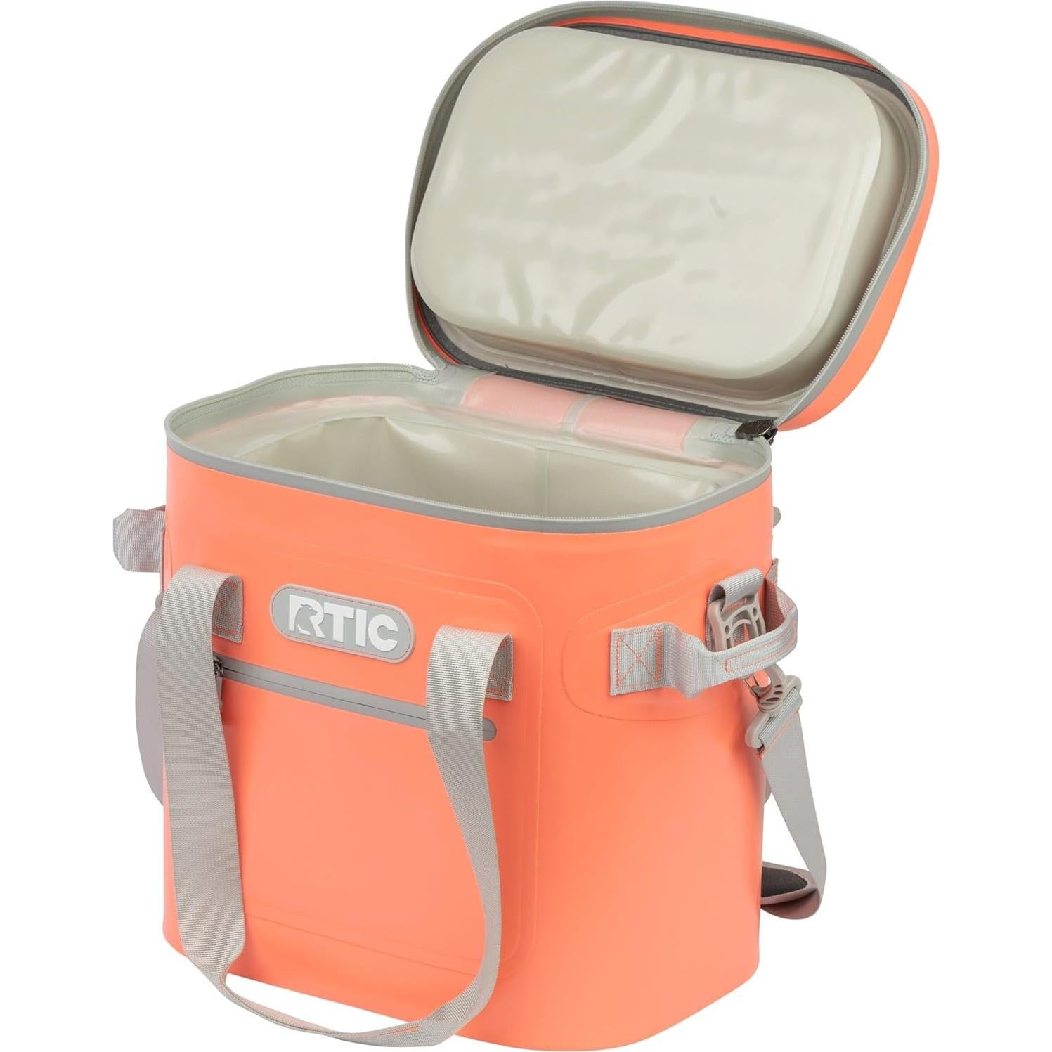 Cooler Suave Aislado RTIC 20 Latas Coral, Ligero y a Prueba de Fugas