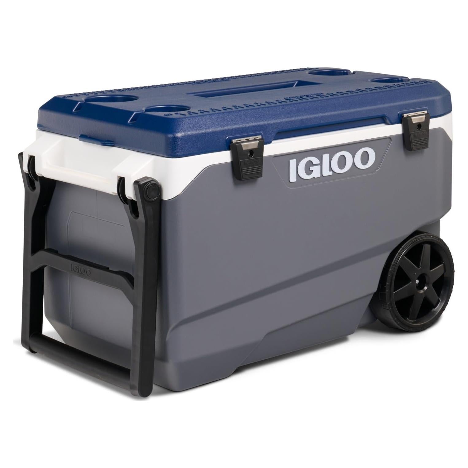 Cooler Igloo MaxCold 90Qt 5 Días con Ruedas y Tapa Acceso Rápido