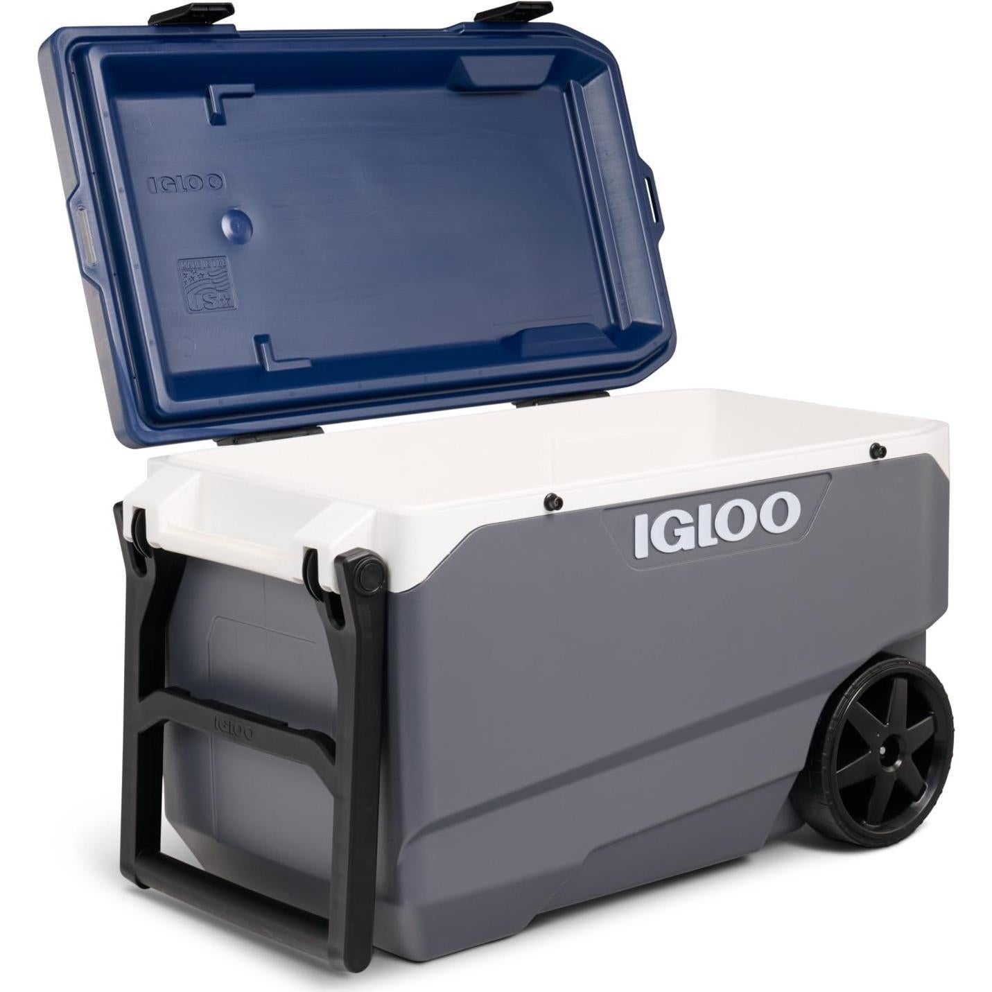 Cooler Igloo MaxCold 90Qt 5 Días con Ruedas y Tapa Acceso Rápido